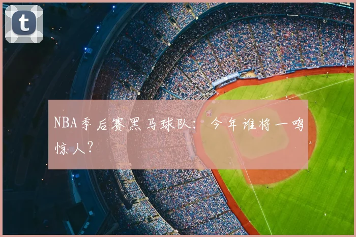 NBA季后赛黑马球队：今年谁将一鸣惊人？